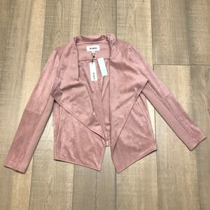 BB Dakota Jacket Womens Size M Pink Rose Freda Faux Suede Stitch Fix Spring NEW